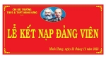Chi bộ tổ chức Lễ kết nạp đảng viên